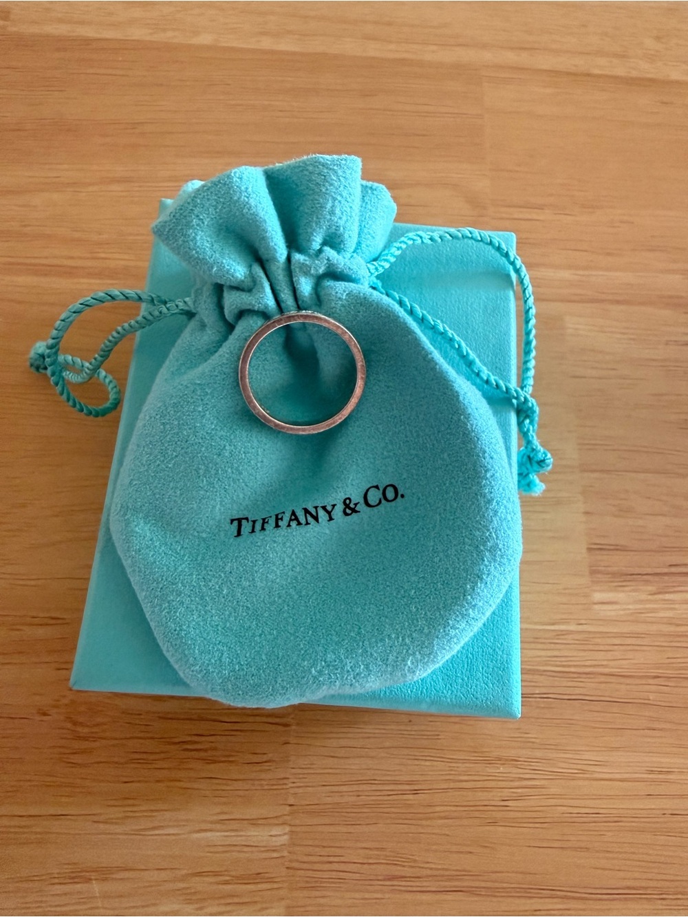 Tiffany & Co. Silver Stacking Ring - I love you
